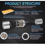 Auto si Moto - Electrice auto - Iluminare si semnalizare - Becuri auto - Bec LED Auto P21W BA15S 1156 cu Lupa si 60 LED-uri Culoare Portocaliu 3000K pentru Semnalizare CANBUS 12V, Putere 30W - Infinity.ro