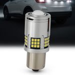 Auto si Moto - Electrice auto - Iluminare si semnalizare - Becuri auto - Bec LED PY21W BAU15S 1156 6000K Alb Pur cu Lupa, 30W 2600LM Canbus Pentru Marsarier DRL si Stopuri - Infinity.ro