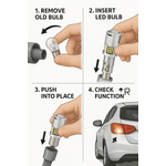 Auto si Moto - Electrice auto - Iluminare si semnalizare - Becuri auto - Bec LED PY21W BAU15S 1156 6000K Alb Pur cu Lupa, 30W 2600LM Canbus Pentru Marsarier DRL si Stopuri - Infinity.ro