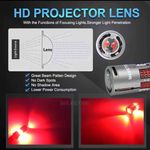 Auto si Moto - Electrice auto - Iluminare si semnalizare - Becuri auto - Bec LED Auto P21W BA15S 1156 cu Lupa si 60 LED-uri Culoare Rosu pentru Pozitie spate sau Frana CANBUS 12V Putere 30W - Infinity.ro