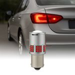 Auto si Moto - Electrice auto - Iluminare si semnalizare - Becuri auto - Bec LED Auto P21W BA15S 1156 cu Lupa si 60 LED-uri Culoare Rosu pentru Pozitie spate sau Frana CANBUS 12V Putere 30W - Infinity.ro