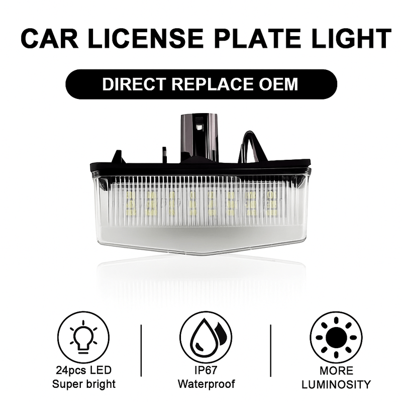 Auto si Moto - Electrice auto - Iluminare si semnalizare - Lumini ambientale - Lampi LED Numar Inmatriculare 6500K Canbus Toyota Prius RAV4 C-HR Matrix Venza Lexus CT RX NX IS Scion tC Lumina Alba - Infinity.ro