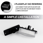 Auto si Moto - Electrice auto - Iluminare si semnalizare - Lumini ambientale - Lampi LED Numar Inmatriculare 6500K Canbus Toyota Prius RAV4 C-HR Matrix Venza Lexus CT RX NX IS Scion tC Lumina Alba - Infinity.ro