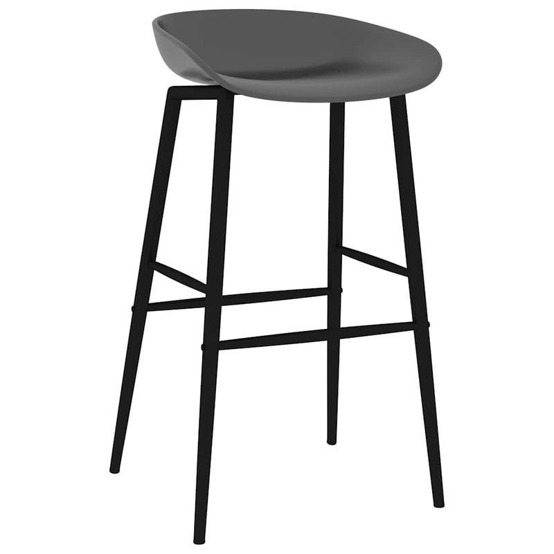 Casa si Gradina - Mobilier - Scaune si fotolii - Scaune - Scaune de bar, 4 buc., gri - Infinity.ro