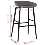 Casa si Gradina - Mobilier - Scaune si fotolii - Scaune - Scaune de bar, 4 buc., gri - Infinity.ro