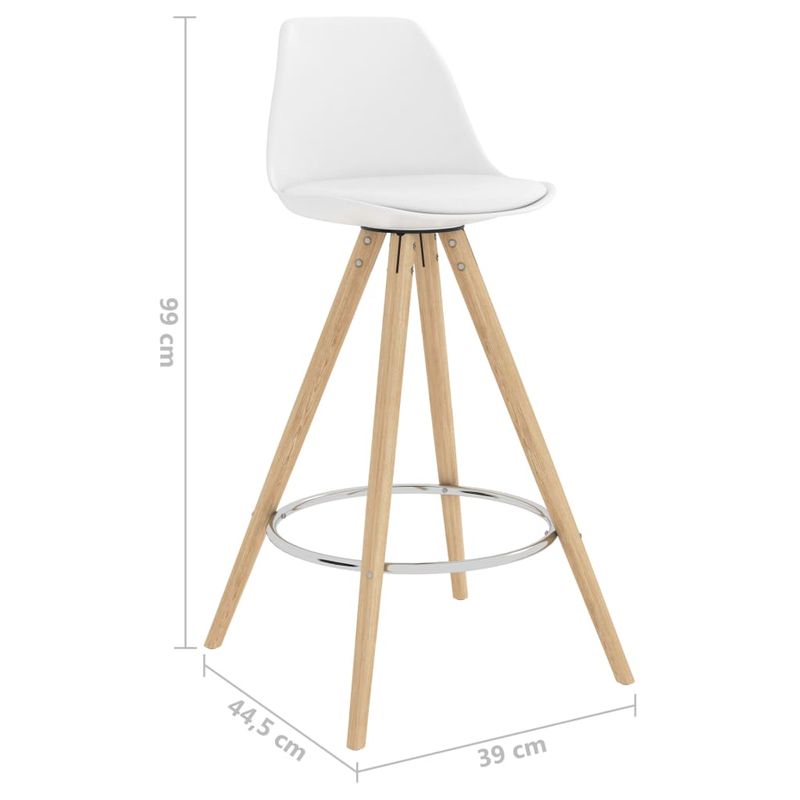Casa si Gradina - Mobilier - Seturi de mobilier - Seturi bucatarie - Set mobilier de bar, 7 piese, alb - Infinity.ro