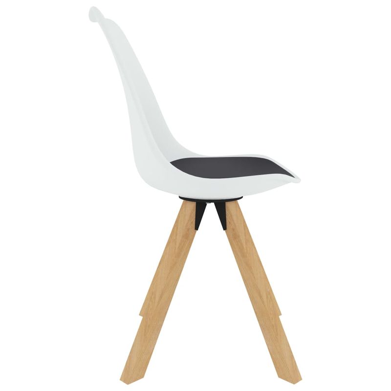 Casa si Gradina - Mobilier - Seturi de mobilier - Seturi bucatarie - Set mobilier de bucatarie, 7 piese, alb si negru - Infinity.ro