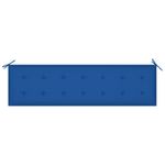 Casa si Gradina - Gradina si terasa - Mobilier exterior - Bancute de gradina - Banca de gradina cu perna albastru regal 175 cm lemn masiv tec - Infinity.ro
