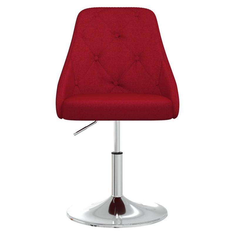 Casa si Gradina - Mobilier - Scaune si fotolii - Scaune - Scaun de bucatarie pivotant, rosu vin, material textil - Infinity.ro