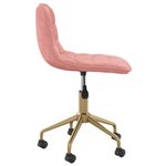 Casa si Gradina - Mobilier - Scaune si fotolii - Scaune - Scaun de birou pivotant, roz, catifea - Infinity.ro