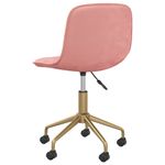 Casa si Gradina - Mobilier - Scaune si fotolii - Scaune - Scaun de birou pivotant, roz, catifea - Infinity.ro