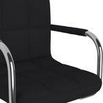 Casa si Gradina - Mobilier - Scaune si fotolii - Scaune - Scaune de bucatarie pivotante, 6 buc., negru, material textil - Infinity.ro