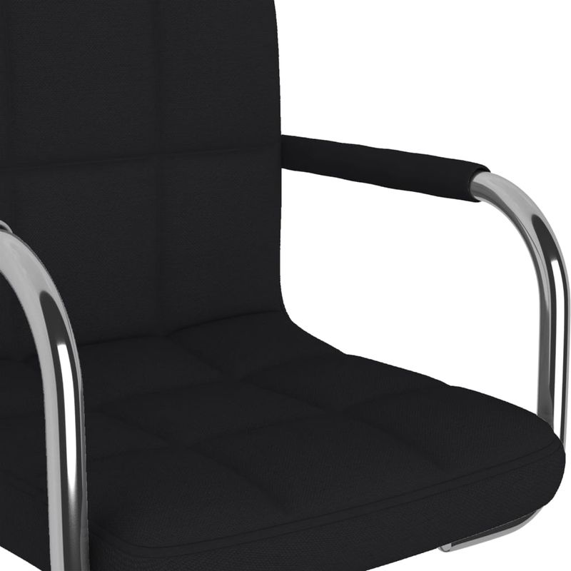 Casa si Gradina - Mobilier - Scaune si fotolii - Scaune - Scaune de bucatarie pivotante, 6 buc., negru, material textil - Infinity.ro