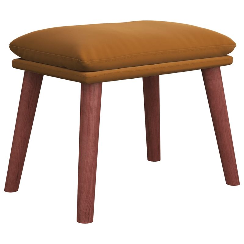 Casa si Gradina - Mobilier - Scaune si fotolii - Fotolii - Fotoliu de relaxare cu taburet, maro, catifea - Infinity.ro