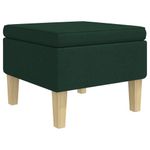 Casa si Gradina - Mobilier - Scaune si fotolii - Fotolii - Fotoliu balansoar cu taburet, verde inchis, material textil - Infinity.ro