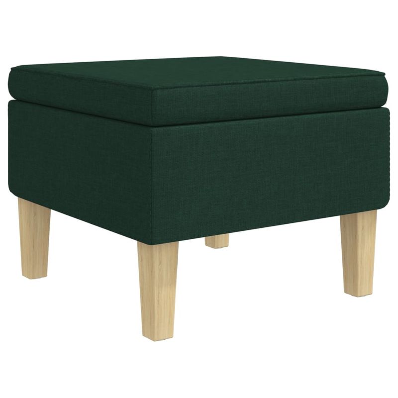 Casa si Gradina - Mobilier - Scaune si fotolii - Fotolii - Fotoliu balansoar cu taburet, verde inchis, material textil - Infinity.ro