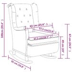 Casa si Gradina - Mobilier - Scaune si fotolii - Fotolii - Fotoliu balansoar cu taburet, verde inchis, material textil - Infinity.ro