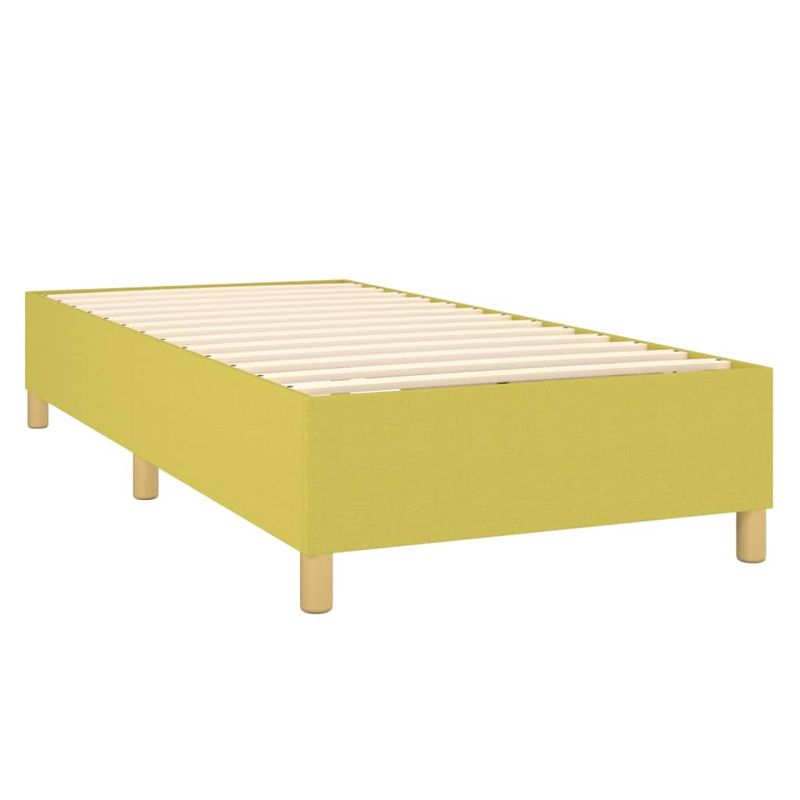 Casa si Gradina - Mobilier - Paturi si accesorii - Paturi - Pat continental cu saltea, verde deschis, 90x190 cm, textil - Infinity.ro