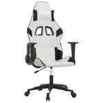 PC, gaming si accesorii - Gaming - Accesorii gaming - Scaune gaming - Scaun de jocuri, alb si negru, piele ecologica - Infinity.ro
