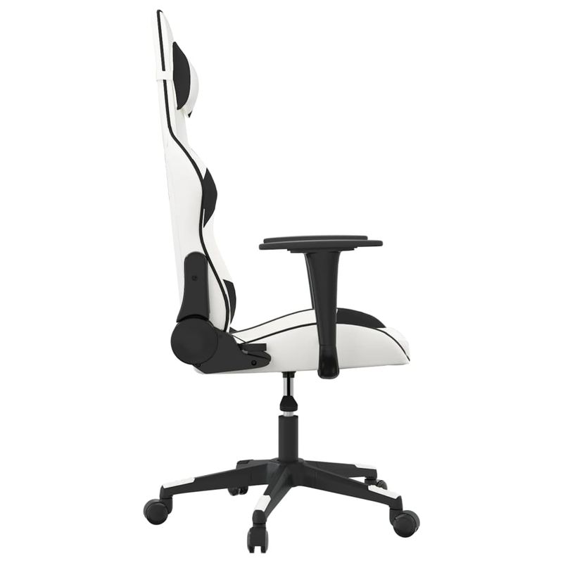 PC, gaming si accesorii - Gaming - Accesorii gaming - Scaune gaming - Scaun de jocuri, alb si negru, piele ecologica - Infinity.ro