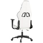PC, gaming si accesorii - Gaming - Accesorii gaming - Scaune gaming - Scaun de jocuri, alb si negru, piele ecologica - Infinity.ro