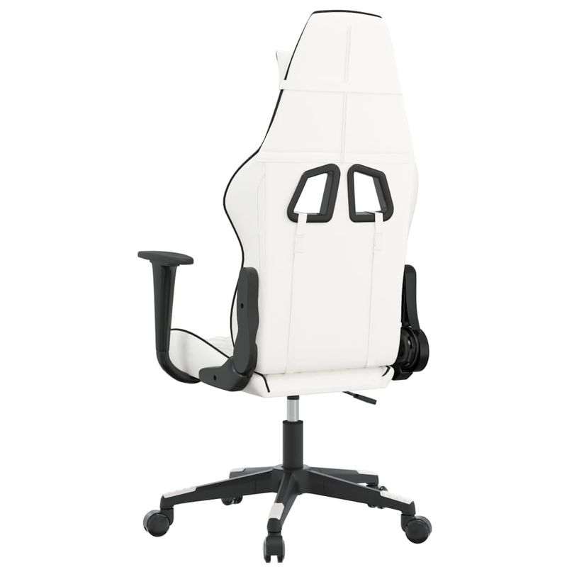 PC, gaming si accesorii - Gaming - Accesorii gaming - Scaune gaming - Scaun de jocuri, alb si negru, piele ecologica - Infinity.ro