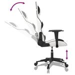 PC, gaming si accesorii - Gaming - Accesorii gaming - Scaune gaming - Scaun de jocuri, alb si negru, piele ecologica - Infinity.ro