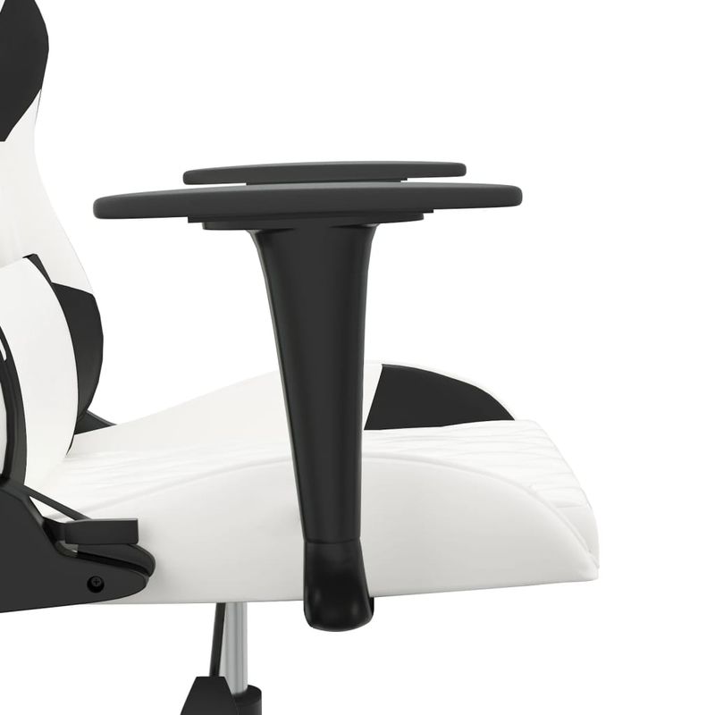 PC, gaming si accesorii - Gaming - Accesorii gaming - Scaune gaming - Scaun de jocuri, alb si negru, piele ecologica - Infinity.ro
