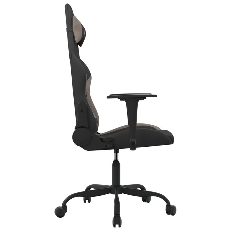 PC, gaming si accesorii - Gaming - Accesorii gaming - Scaune gaming - Scaun de jocuri, negru si gri taupe, textil - Infinity.ro