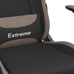 PC, gaming si accesorii - Gaming - Accesorii gaming - Scaune gaming - Scaun de jocuri, negru si gri taupe, textil - Infinity.ro
