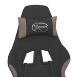 PC, gaming si accesorii - Gaming - Accesorii gaming - Scaune gaming - Scaun de jocuri, negru si gri taupe, textil - Infinity.ro