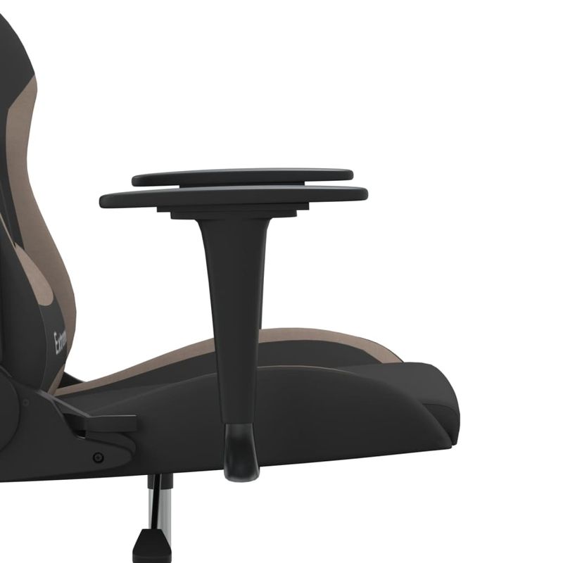 PC, gaming si accesorii - Gaming - Accesorii gaming - Scaune gaming - Scaun de jocuri, negru si gri taupe, textil - Infinity.ro