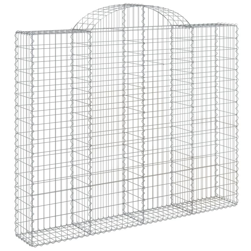 Casa si Gradina - Gradina si terasa - Garduri, panouri si accesorii - Cos gabion arcuit, 50 buc, 200x30x160/180 cm, fier galvanizat - Infinity.ro