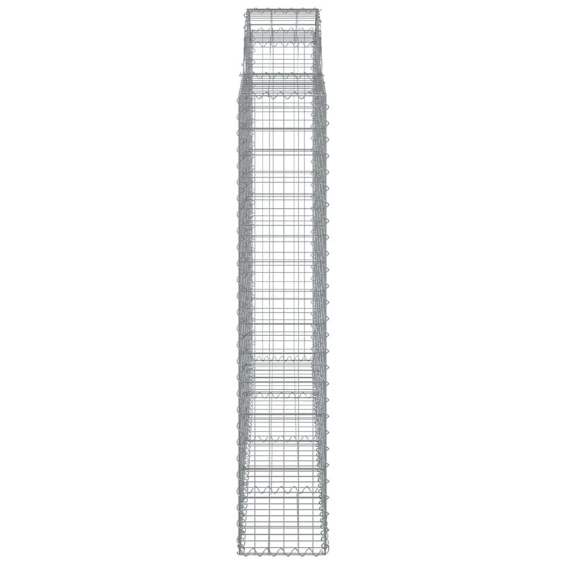 Casa si Gradina - Gradina si terasa - Garduri, panouri si accesorii - Cos gabion arcuit, 50 buc, 200x30x160/180 cm, fier galvanizat - Infinity.ro