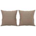 Casa si Gradina - Mobilier - Seturi de mobilier - Seturi living - Set de canapele cu perne, 3 piese, cappuccino, piele ecologica - Infinity.ro