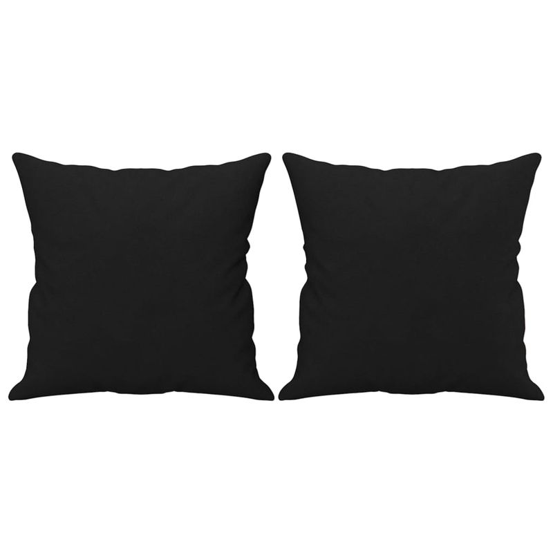 Casa si Gradina - Mobilier - Canapele si coltare - Canapele - Canapea 2 locuri, cu perne&pernute, negru, 120 cm, microfibra - Infinity.ro