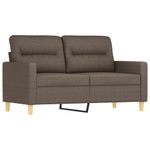 Casa si Gradina - Mobilier - Canapele si coltare - Canapele - Set canapea perne/perne decorative, 2 piese, gri taupe, textil - Infinity.ro