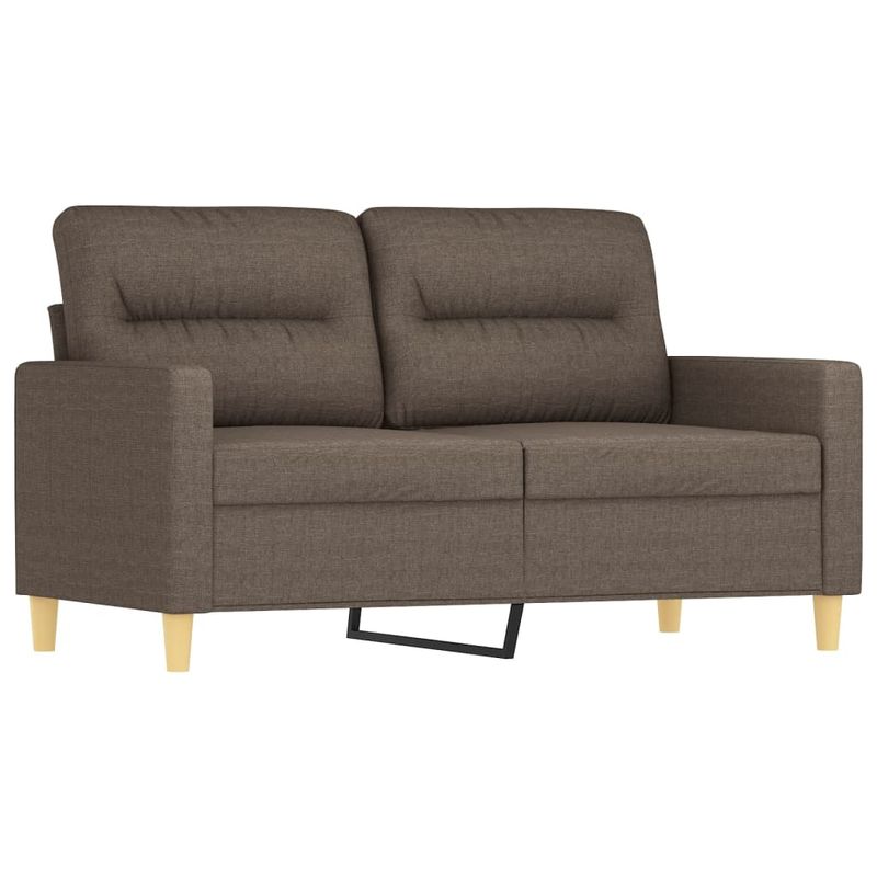 Casa si Gradina - Mobilier - Canapele si coltare - Canapele - Set canapea perne/perne decorative, 2 piese, gri taupe, textil - Infinity.ro