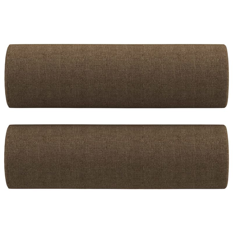 Casa si Gradina - Mobilier - Canapele si coltare - Canapele - Set canapea perne/perne decorative, 2 piese, maro, textil - Infinity.ro