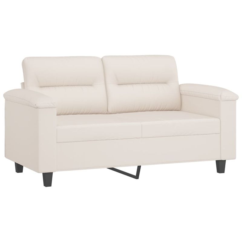 Casa si Gradina - Mobilier - Seturi de mobilier - Seturi living - Set de canapele cu perne, 2 piese, bej, microfibra - Infinity.ro