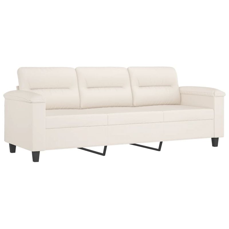 Casa si Gradina - Mobilier - Seturi de mobilier - Seturi living - Set de canapele cu perne, 2 piese, bej, microfibra - Infinity.ro