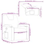 Ingrijire personala si Cosmetice - Sanatate si wellness - Articole wellness - Fotolii de masaj - Fotoliu reclinabil cu masaj, material textil crem - Infinity.ro