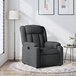 Casa si Gradina - Mobilier - Scaune si fotolii - Fotolii - Fotoliu rabatabil gri inchis, material textil - Infinity.ro