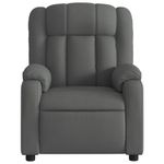 Casa si Gradina - Mobilier - Scaune si fotolii - Fotolii - Fotoliu rabatabil gri inchis, material textil - Infinity.ro
