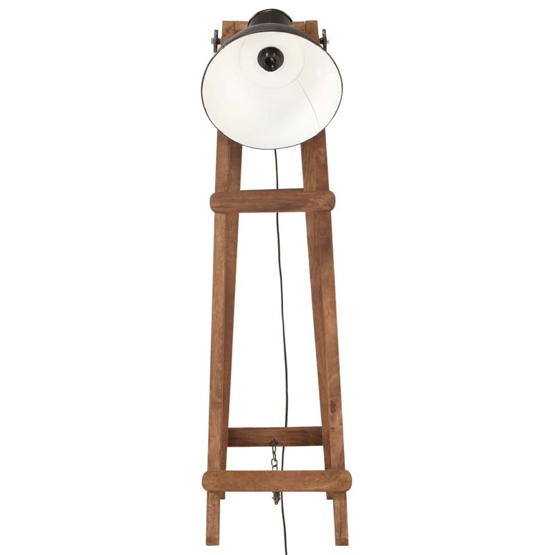 Casa si Gradina - Corpuri si surse de iluminat - Veioze si lampi - Lampi de veghe - Lampa de podea, negru, lemn masiv de mango, E27 - Infinity.ro