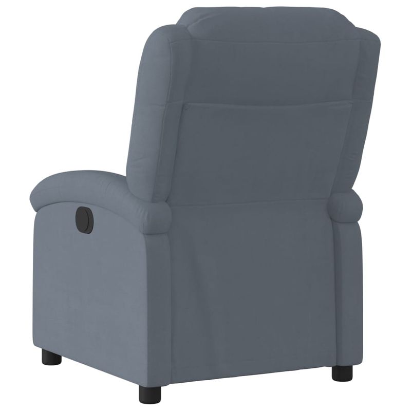 Casa si Gradina - Mobilier - Scaune si fotolii - Fotolii - Fotoliu rabatabil gri inchis, catifea - Infinity.ro