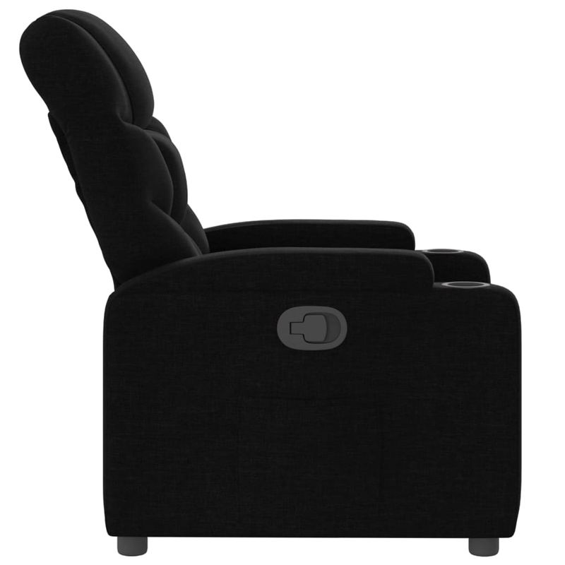 Casa si Gradina - Mobilier - Scaune si fotolii - Fotolii - Fotoliu rabatabil din material textil negru - Infinity.ro