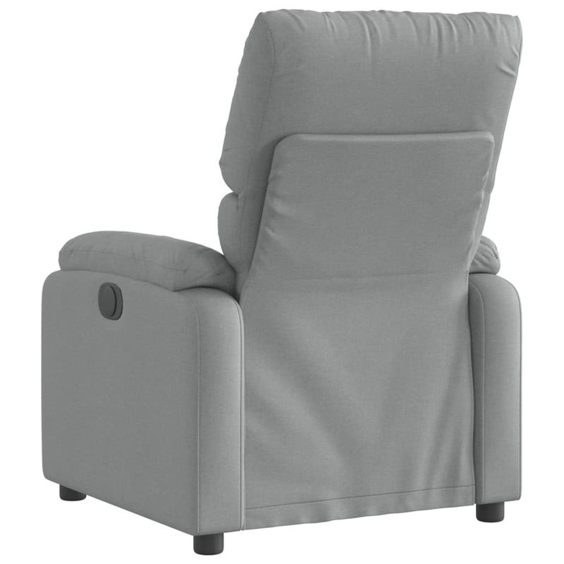 Casa si Gradina - Mobilier - Scaune si fotolii - Fotolii - Fotoliu rabatabil gri deschis, material textil - Infinity.ro
