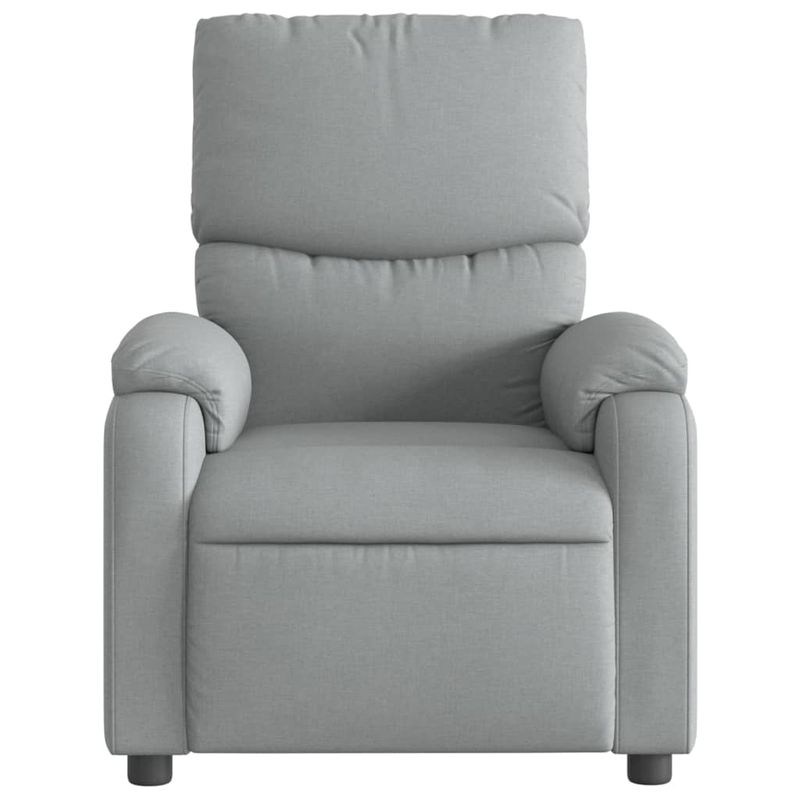 Casa si Gradina - Mobilier - Scaune si fotolii - Fotolii - Fotoliu rabatabil gri deschis, material textil - Infinity.ro