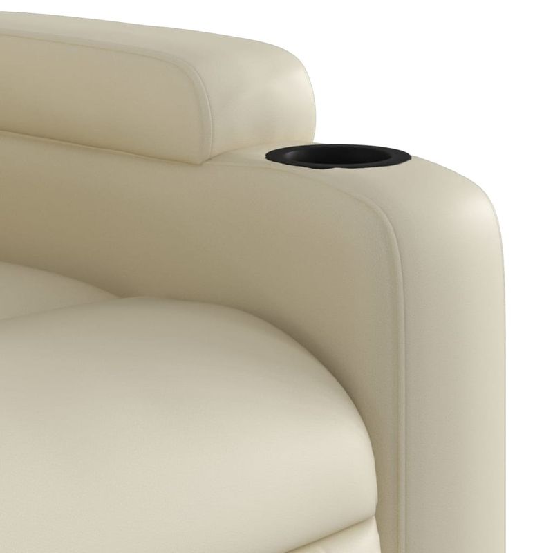 Casa si Gradina - Mobilier - Scaune si fotolii - Fotolii - Fotoliu rabatabil din piele ecologica crem - Infinity.ro